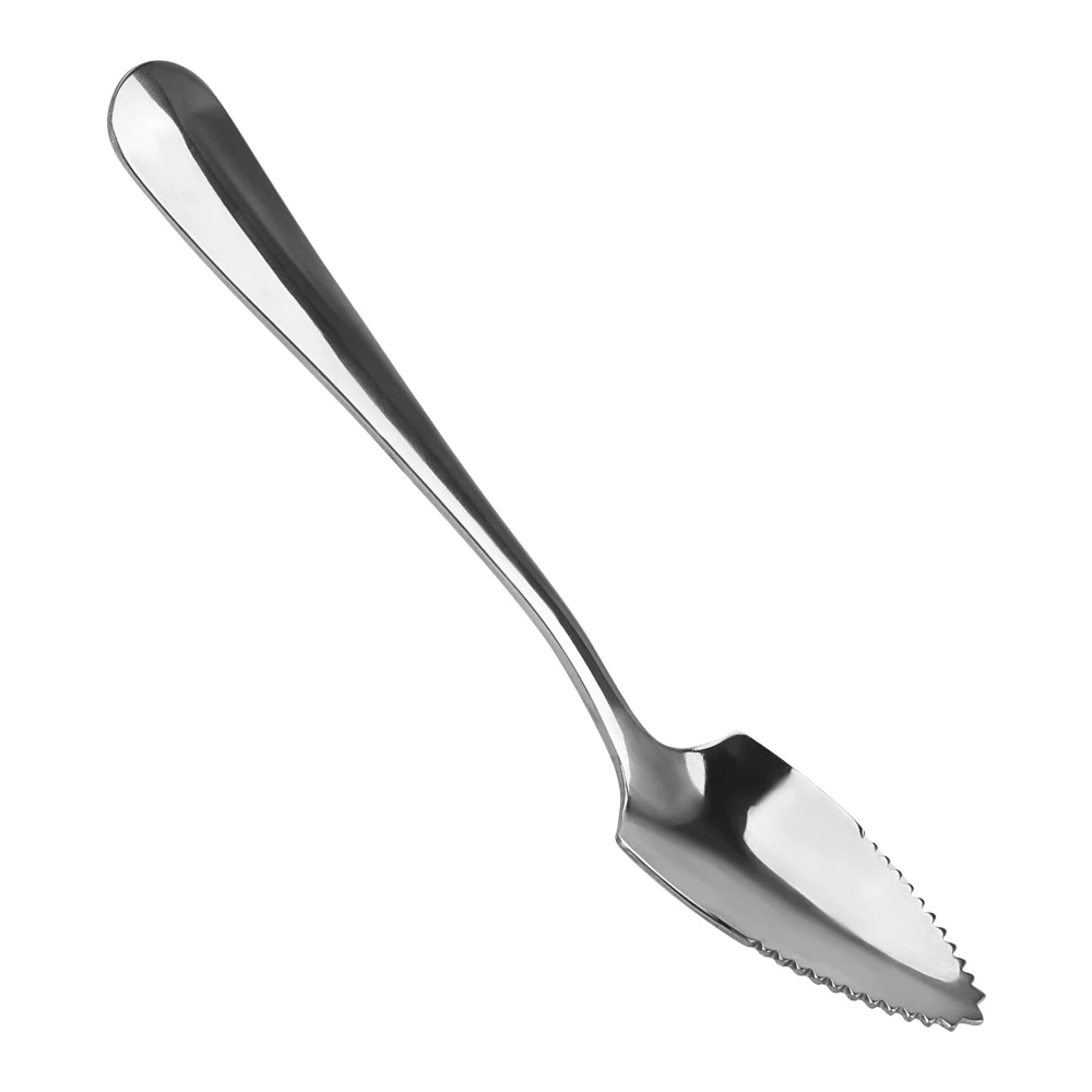 HILIFE Long Handle 15.5cm Fruit Grapefruit Spoon Dessert Tea Coffee Serrated Edge Stainless Steel Tableware Flatware | Дом и сад