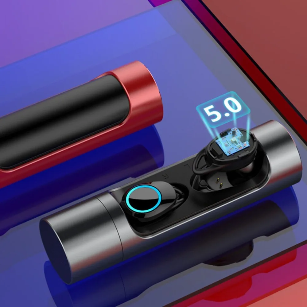 TWS Wireless Bluetooth 5.0 Earphone sport Stereo Earbuds headset power bank for iphone xiaomi
