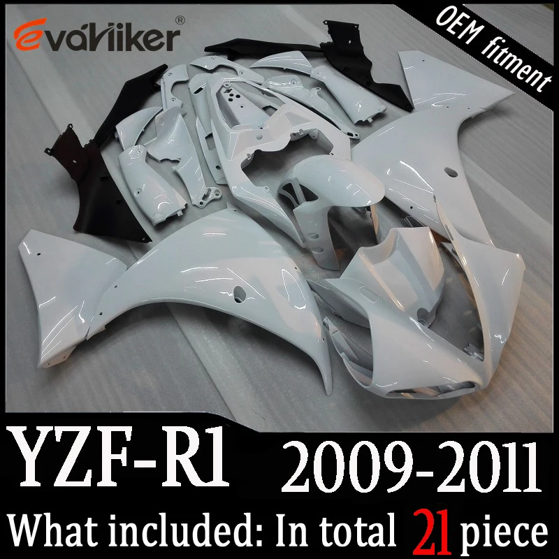 Заказной обтекатель мотоцикла для YZF-R1 2009-2011 ABS пластиковый корпус мотоцикла литьевая форма серебро белый+ подарки