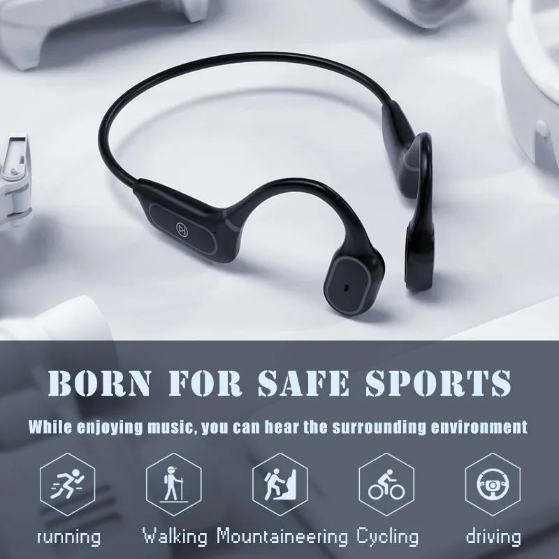 TWS Bluetooth Wireless Headset Bluetooth 5.0 Open audio Sports Earbuds Noise Canceling Headphones With Mic For All Phones