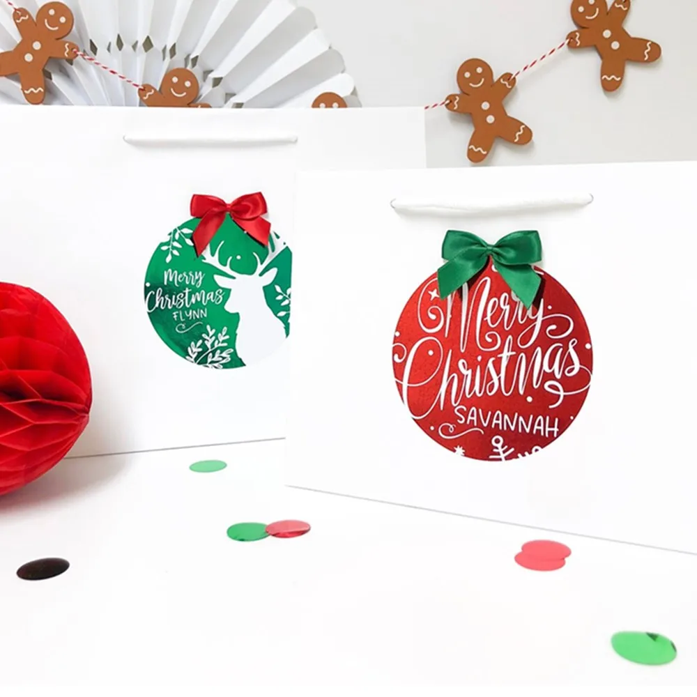 foil xmas bags