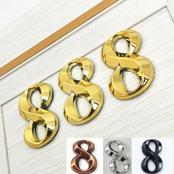 

1pc Height 5cm Golden Home Sticker Address Door Label Bronze Modern House Number Digital #0-9 Hotel Apartment Door Plate