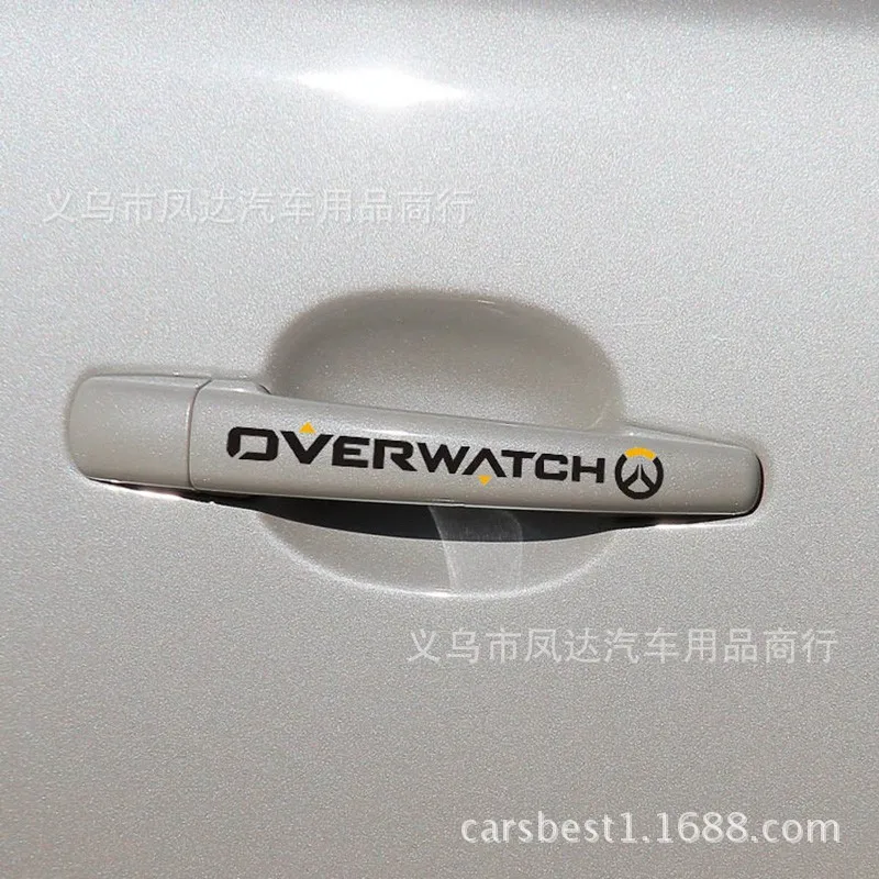 Y192 Внешняя торговля Overwatch Предупреждение ющий сигнал красного света, предоставляется накладка на дверную ручку наклейки часы Pioneer игра клейкая бумага Pa