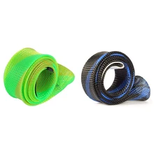 2 шт рыболовная удочка крышка стержень плетеный ремень Катушка Крышка перчатки протектор(зеленый и синий черный