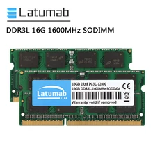 Latumab Ram DDR3L 16Gb 32Gb 1600Mhz Laptop Geheugen PC3L-12800 Sodimm Geheugen 1.35V Notebook Geheugen Memoria DDR3 ram Module