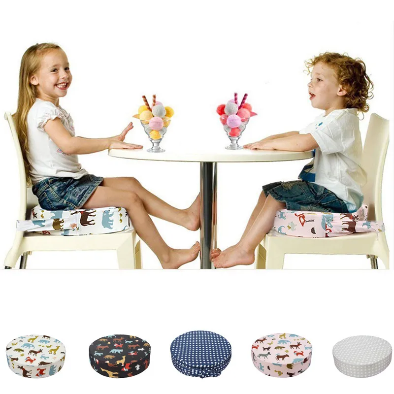 Children's table and chair cushion Baby Kids Booster Seat For Dining Portable Thick Chair Increasing Cushion #4AA01 (3)