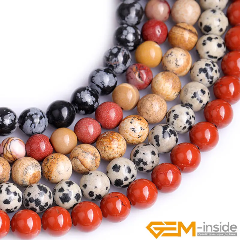 Natural Round Red Carnelian Beads Stone For Jewelry Making 15" 2mm Big Hole DIY 