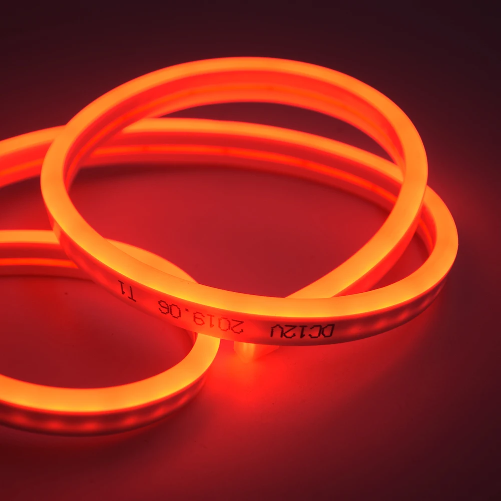 Red Светодиодная лента 12 В SMD2835 120led/M водонепроницаемый гибкий Сказочный свет уличные праздничные украшения неоновые огни DIY домашний декор - Испускаемый цвет: Red