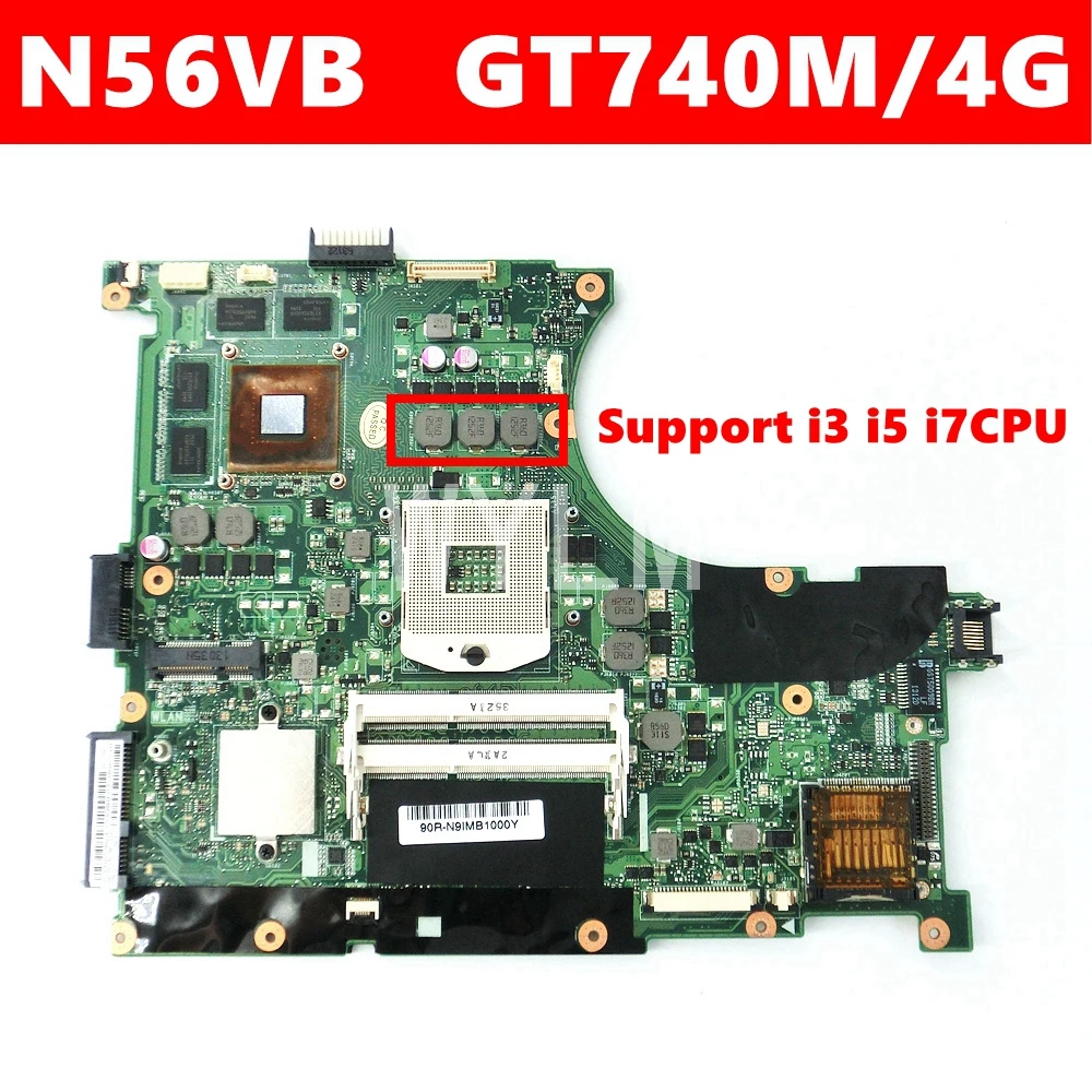 N56VB GT740M/4G материнская плата для ноутбука ASUS N56V N56VZ N56VJ N56VV N56VM Материнская REV 2 3 100%