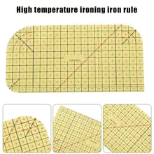 1PCS Ironing Ruler Measuring Tool DIY Hot Patchwork Tailor Craft Cloth Cutting Rulers Patchwork Ruler Quilting Rule Sewing Tools measuring tool transparent quilting sewing patchwork foot aligned ruler grid cutting edge tailor craft handmade ruler 15 3 cm