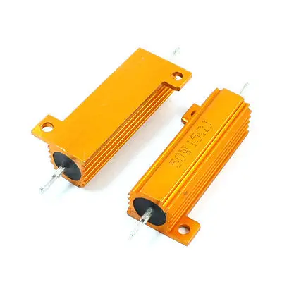 2 предмета золото тон радиатора Алюминий размещены чехол резистор 50W 15 W Ohm