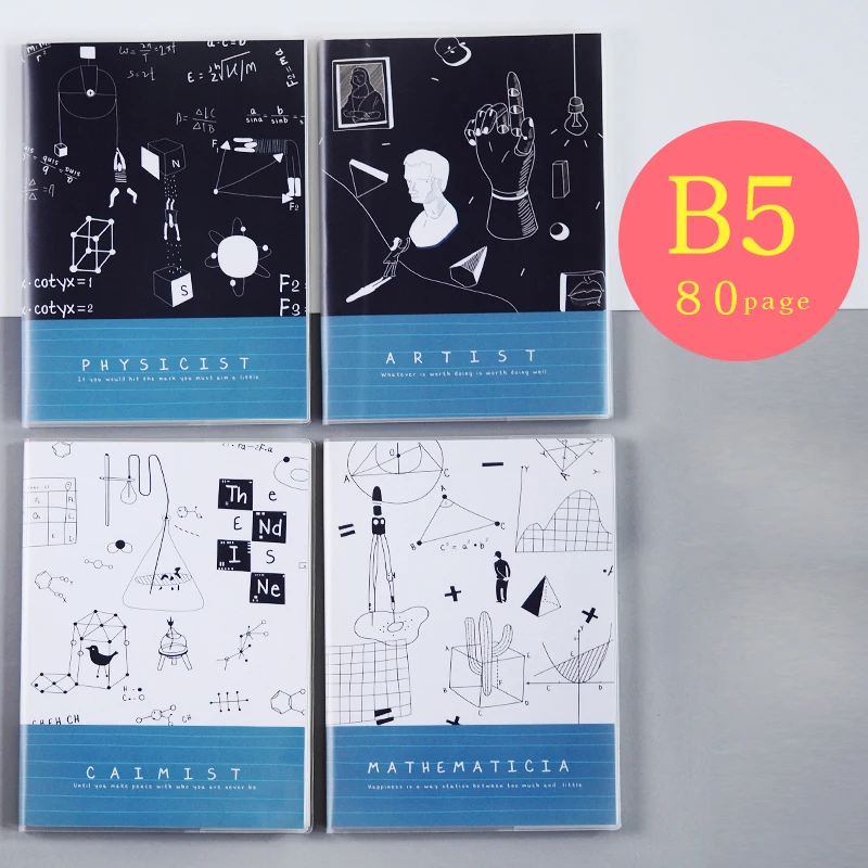 L ROWBOE симпатичные канцелярские принадлежности Kawaii блокнот канцелярская книга небольшой свежий обучения офис утолщение корейский простой блокнот - Цвет: L