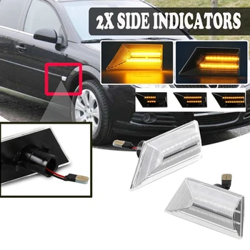 

Car LED Flowing Turn Signal Light Dynamic Side Marker Blinker for Opel Vectra C 02-08 Signum 03-08