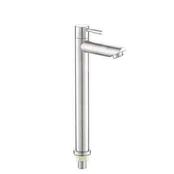 

304 stainless steel single cold basin faucet