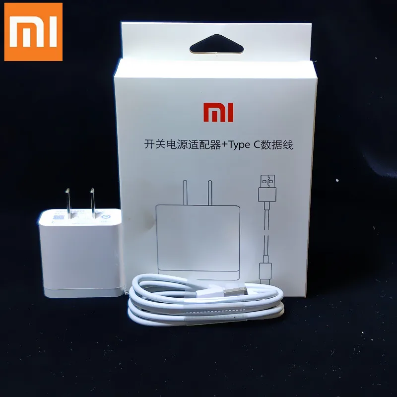 Оригинальное быстрое зарядное устройство xiaomi quick charge 3,0 адаптер USB 3,1 type C кабель для xiaomi mi 9 8 SE 6 6X A1 mi X 2 2S 5 Max 2 NOTE 3