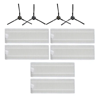 

10Pcs for ILIFE A7 A9S Robot Vacuum Cleaner Filter and Side Brush Replacement Kit