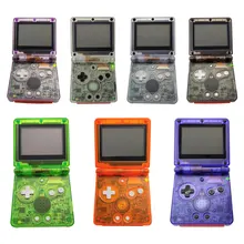 Замена прозрачный корпус оболочка Лицевая панель чехол запасные части для nintendo Gameboy Advance SP GBA SP консоль