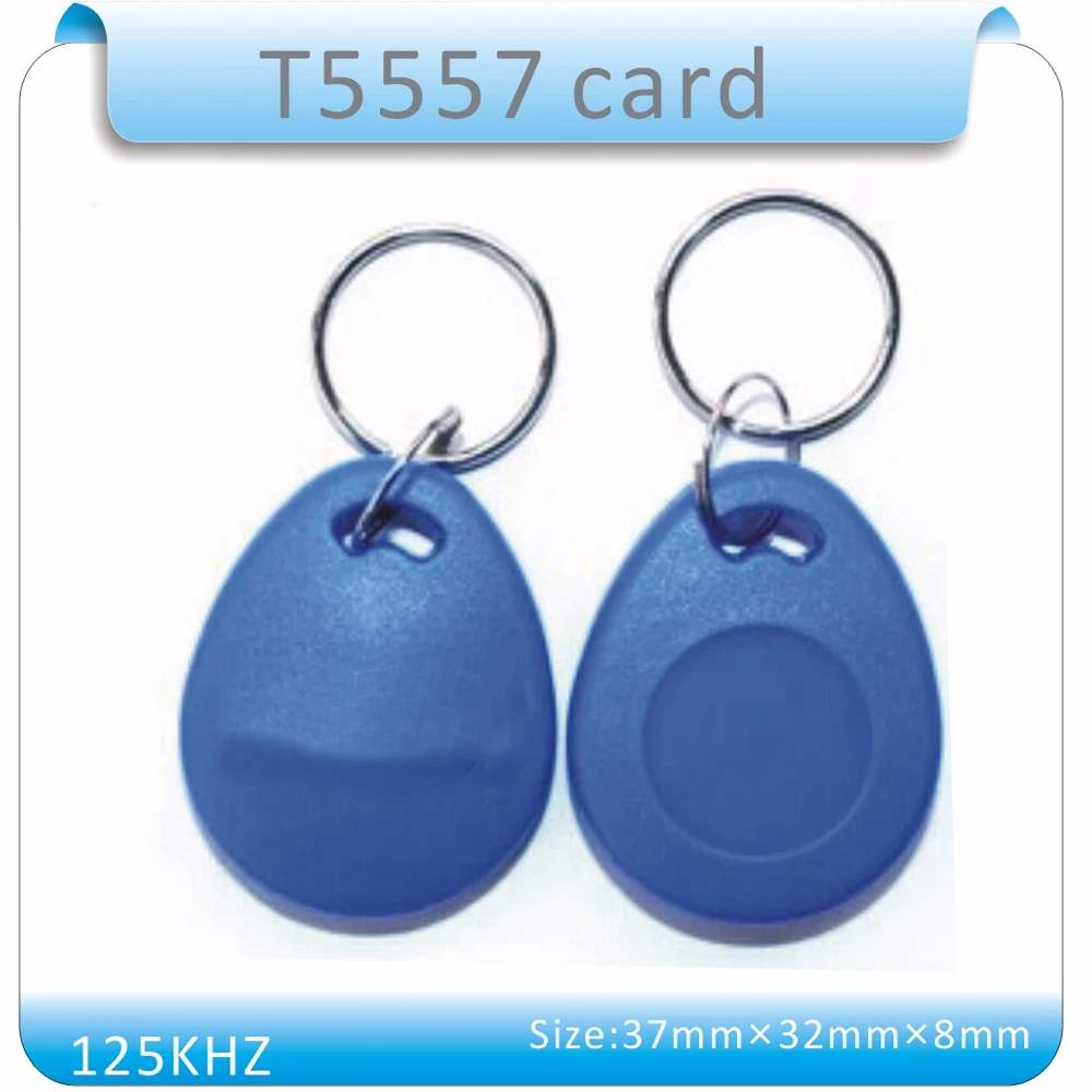 100 шт Re_Writable 125 кГц близость RFID тег 125 кГц RFID T5557 карты брелоки для отеля/система контроля допуска к двери
