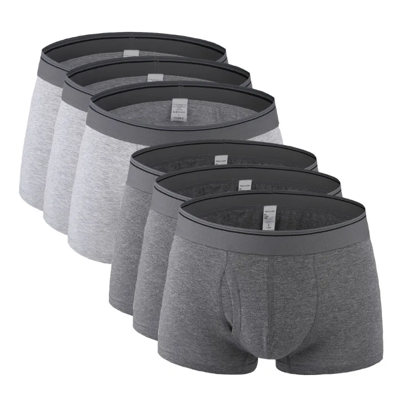 6 шт./партия, популярные брендовые новые модные сексуальные мужские боксеры из хлопка высокого качества, мужские трусы мужские больших размеров, нижнее белье, большие размеры 9XL - Цвет: 6Pcs 2470 Mix D21