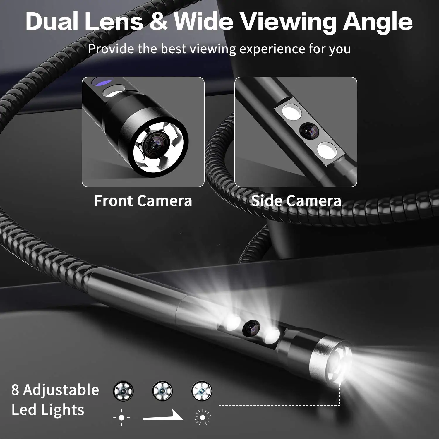Dual Lens Wifi Endoscope Camera Zemicam  Endoscope Dual Lens Camera Iphone  - Dual - Aliexpress