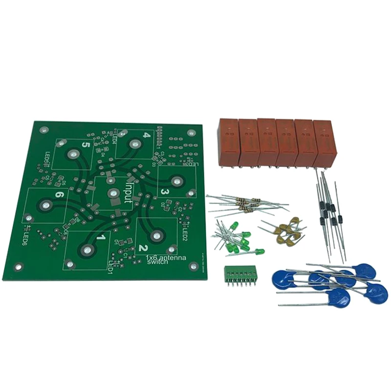 6-Way DIY Kit 6:1 Coax Remote Antenna Switch SO-239 1.8MHz--60MHz | Компьютеры и офис