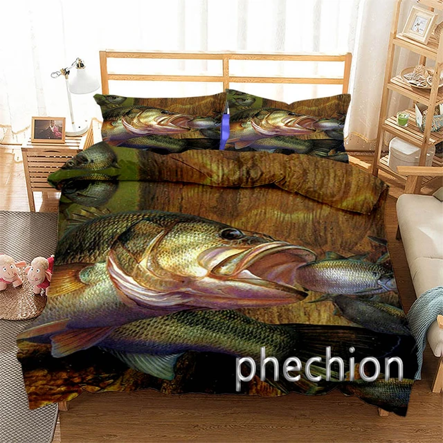 New Carp Hunter Art 3D Printed Cover Set Twin Full Queen King Size Bedding  Set Bed Linens Bedclothes for Young K157 - AliExpress