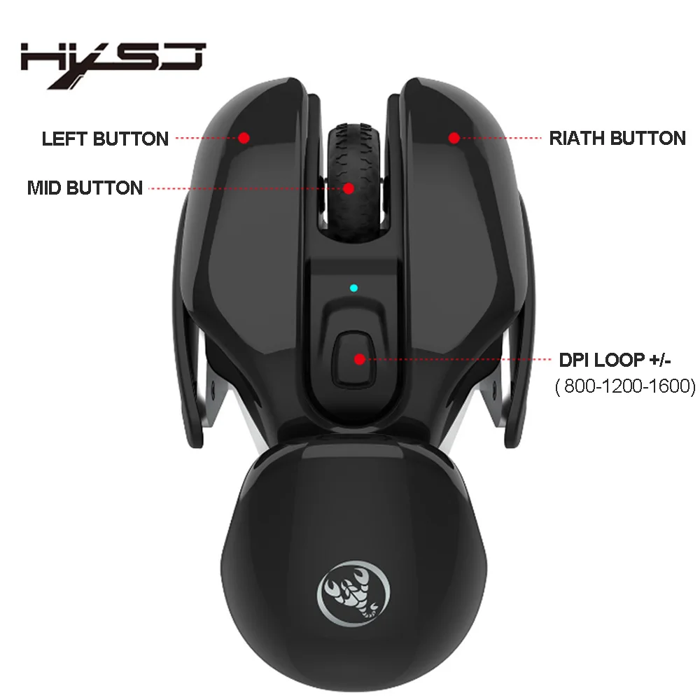 

Mute 2.4G wireless mouse rechargeable to work in an office Metal for PC MAC computer PAD