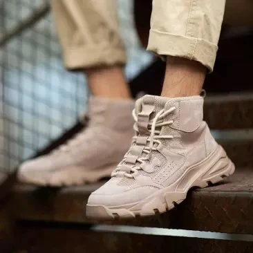 Xiaomi Men Outdoor High Top casual shoes Foaming outsole Comfortable rebound Fashion Man Tooling Bo