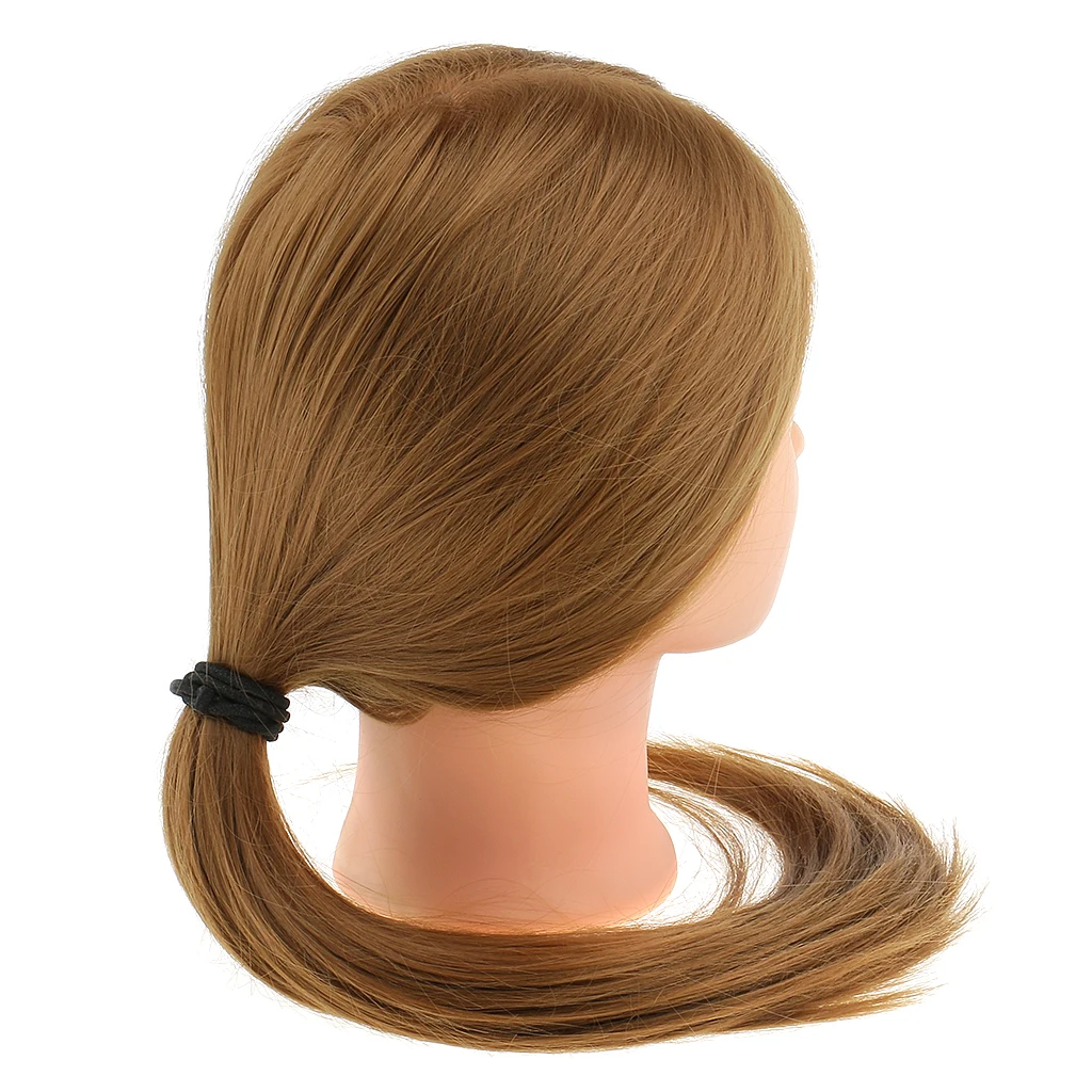 26'' Salon Barber Cosmetology Hairdressing Manikin Hair Styling Training Head Mannequin with Synthetic Fiber