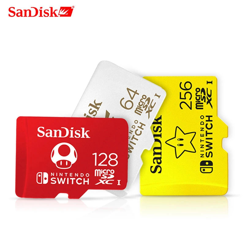 SanDisk новый стиль micro sd карта 128 Гб 64 256 ГБ SDXC UHS I карты памяти для Nintendo Switch TF с