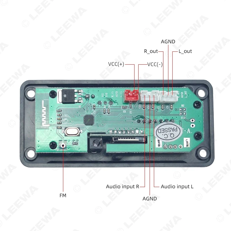 FEELDO автомобильный модуль Bluetooth 5,0 цветной дисплей USB MP3 плеер TF карта FM беспроводной пульт дистанционного декодирования Модуль DC12V# CA6229