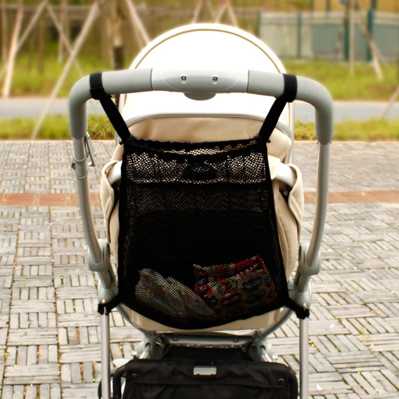 Tasa de descuento Bolsa organizadora para almacenamiento de pañales, organizador para coche para bebé, de malla, práctico, envío directo 6n95BQ1pVAb