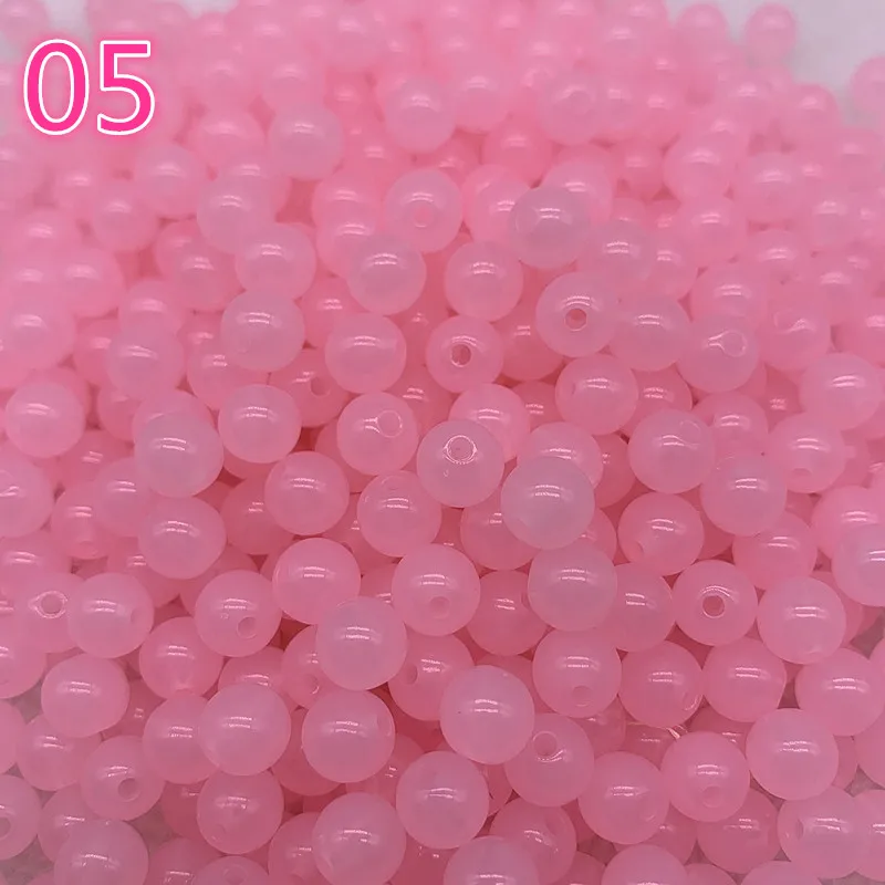 새로운 6-14mm 아크릴 구슬 DIY 의류 액세서리를 만드는 보석에 대 한 라운드 느슨한 스페이서 비즈