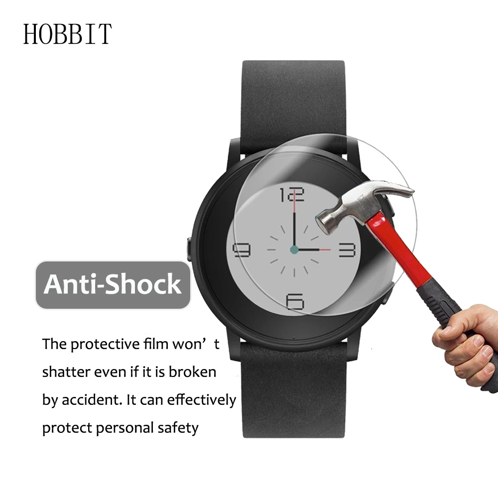 3 упаковки для Pebble Time Круглый стальной анти-шок 7H нано взрывозащищенные Смарт-часы защита экрана Защитная пленка