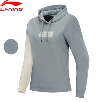 

Li-Ning Women The Trend Po Knit Hoodie Winter Fleece Loose Fit 80% Cotton 20% Polyester LiNing li ning Warm Tops AWDP456 WWW1075