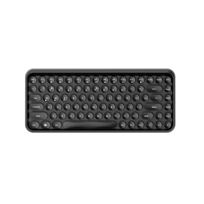 Black Цветная клавиатура Bluetooth Беспроводная 84 клавишная клавиатура - Цвет: Black