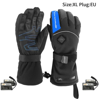 

Zipper Waterproof Outdoor Skiing Warm Electric Heated Gloves Non Slip Cold Weather Battery Powered Adult Temperature Adjustment