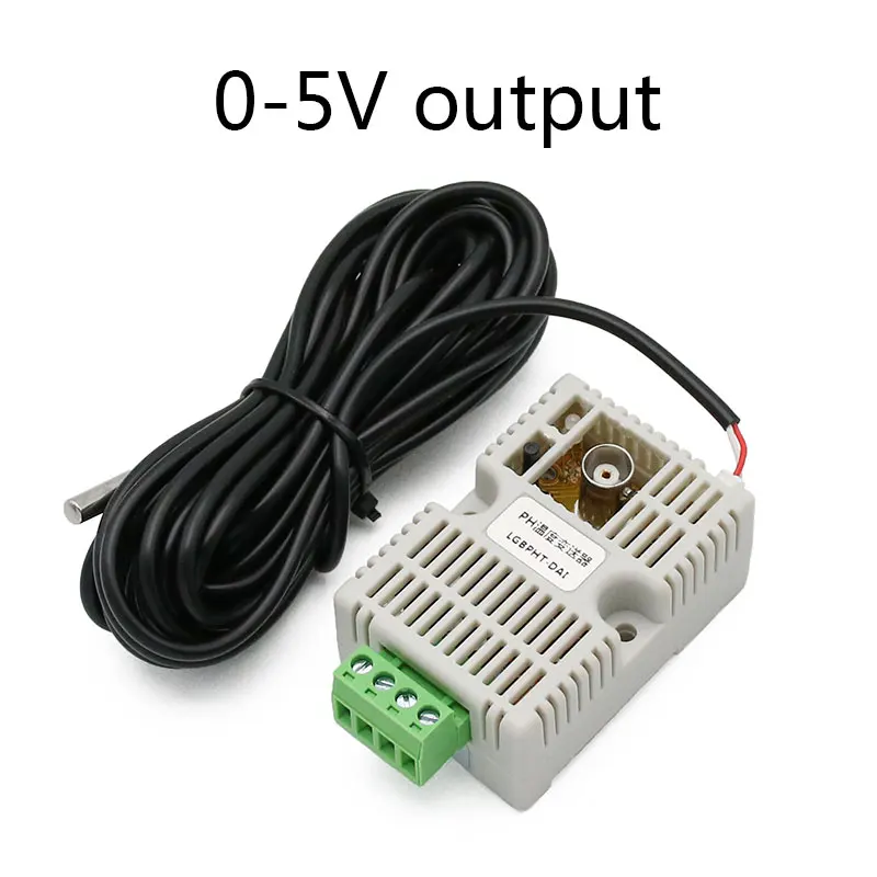 РН датчик температуры датчик обнаружения модуль напряжение 0-5 в 0-10 В 4-20mA RS485 выход рН датчик рН электрод BNC - Цвет: 0-5V  output