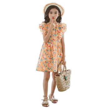 

YourSeason Personality Girl Sleeveless O Ncek Dresses Floral Print Baby Girls Cute Bow Princess Casual Summer Beach Dresses 2020