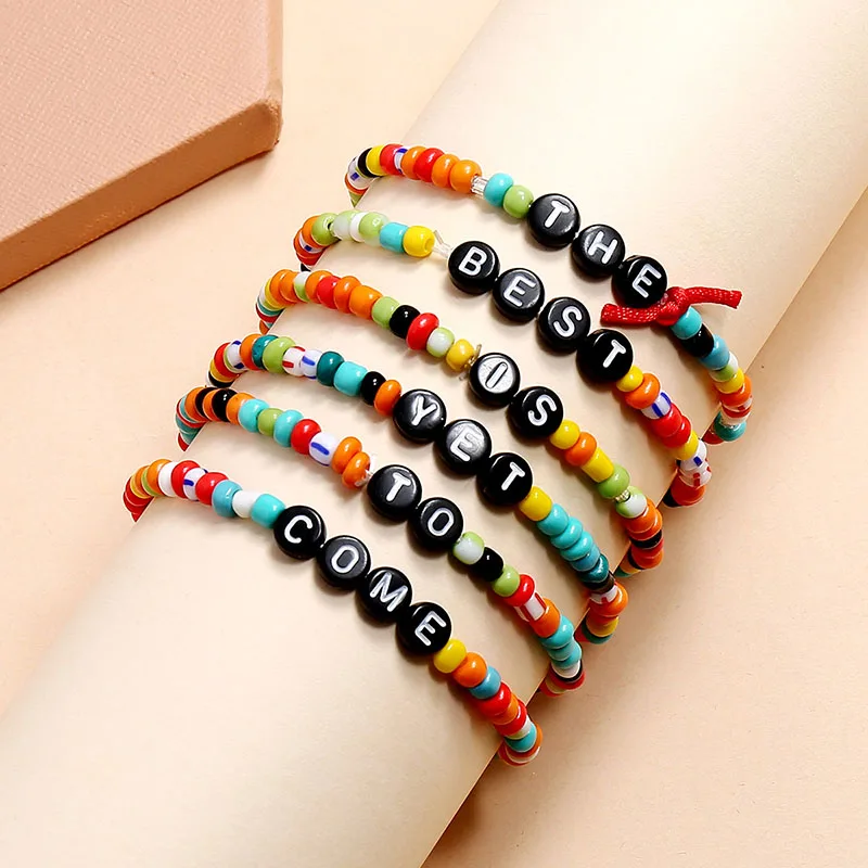 12 teile/satz Handgemachte Bunte Perlen Armbänder für Frauen Bunte Ethnische Afrika Perlen Armbänder Set Boho Braclets Zubehör Mädchen – Detail 17