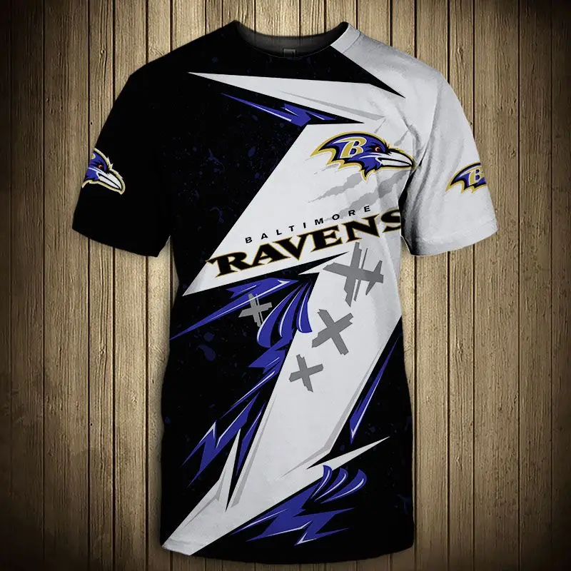 Baltimore men's fashion 3d Ravens t 