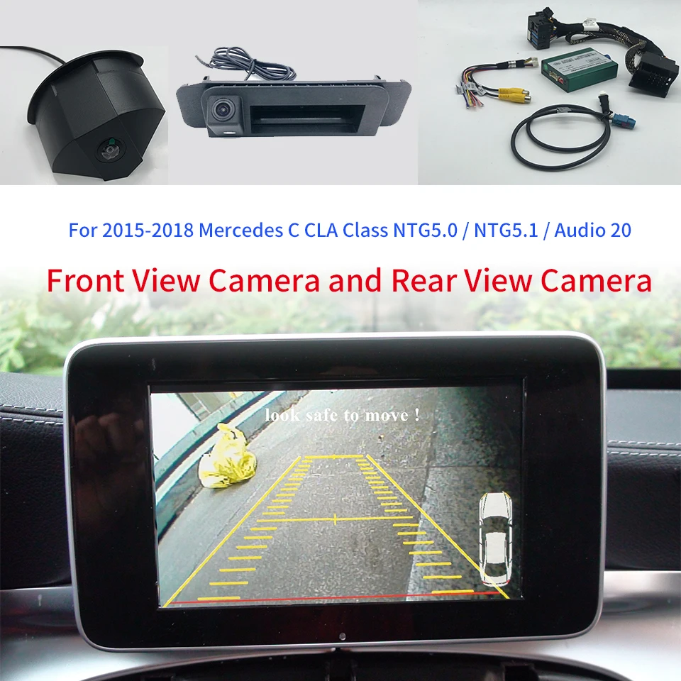 Includes Front Rear Camera In Car Multimedia Video Interface For Mercedes Benz C200 C300 W205 Ntg5 0 5 1 With Parking Guidelines Vehicle Camera Aliexpress