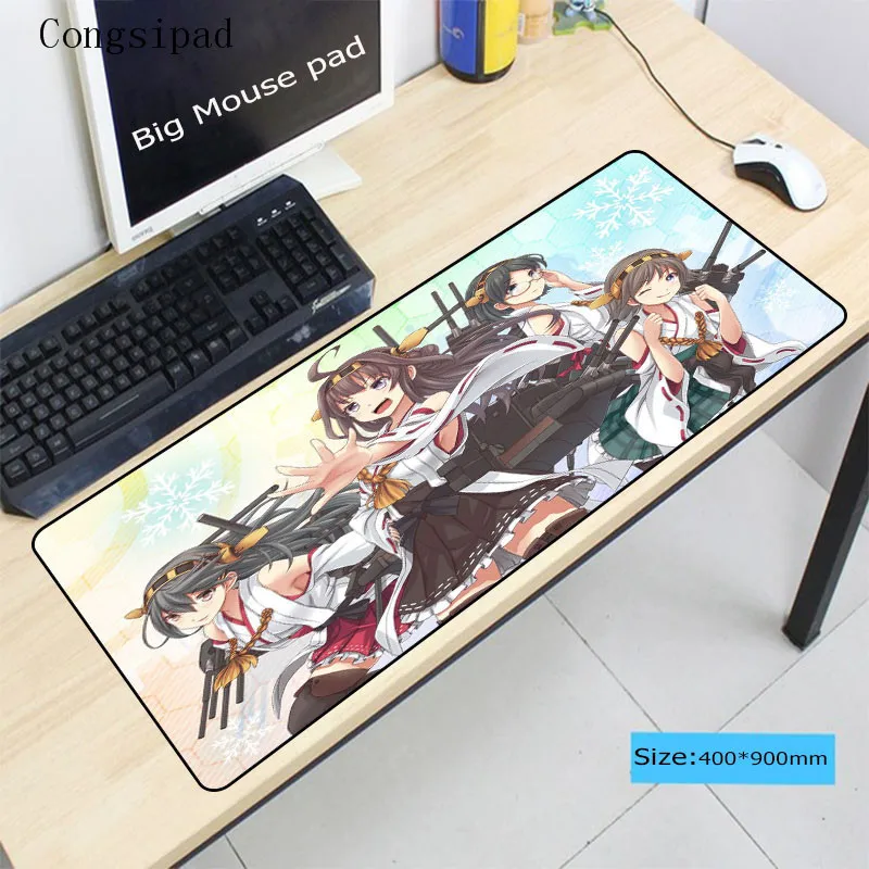  Congsipad Anime Girl Large Gaming Mouse Pad Gamer Locking Edge Keyboard Mouse Mat Gaming Grande Mou