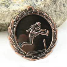 

gold silver medal Medal Women's Hurdle Games Competition Making Medal Custom School Factory Kindergarten Sports Event Gold