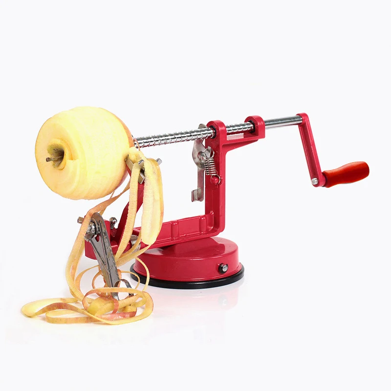 3 in 1 Stainless Steel hand-cranked Fruit Peeler With clipping Apple Potato Peeler Slicer Machine Kitchen Tools 30*10*13CM