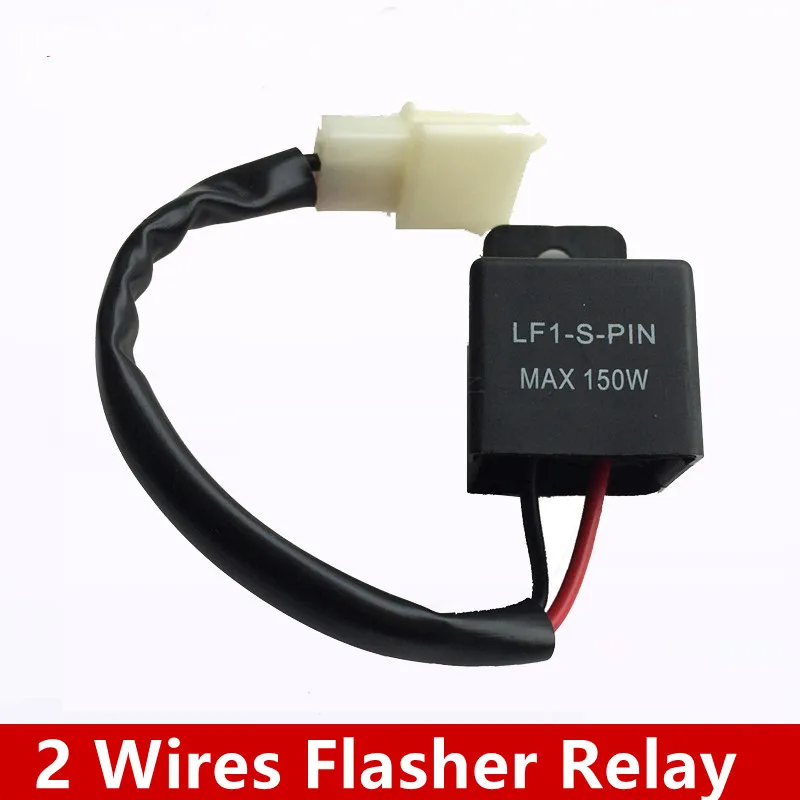 

12 а 2-контактный поворотный сигнал для мотоцикла Электронная светодиодная мигающая лампа для Kawasaki Suzuki Yamaha прочное водонепроницаемое Новое