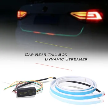 

Universal 120cm 12V Car Rear Trunk Strip Bar RGB Dynamic Streamer LED Light DRL Tail Lamp