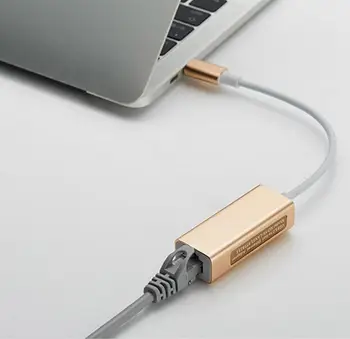 

50pcs External Wired USB C Ethernet Adapter Network Card USB Type-C to RJ45 Lan for MacBook Win 7/8/10 Laptop 10/100Mbps