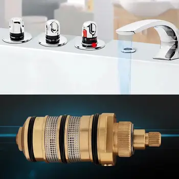 

Manufacturers supply copper thermostatic valve core, hot the solar cold and faucet, valve, intelligent thermostatic thermos C3V1