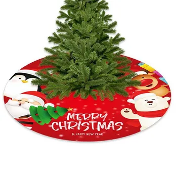 

2021 New Style Christmas tree skirt Christmas decorations cartoon old man snowman 90cm Christmas tree decoration scene layout #9